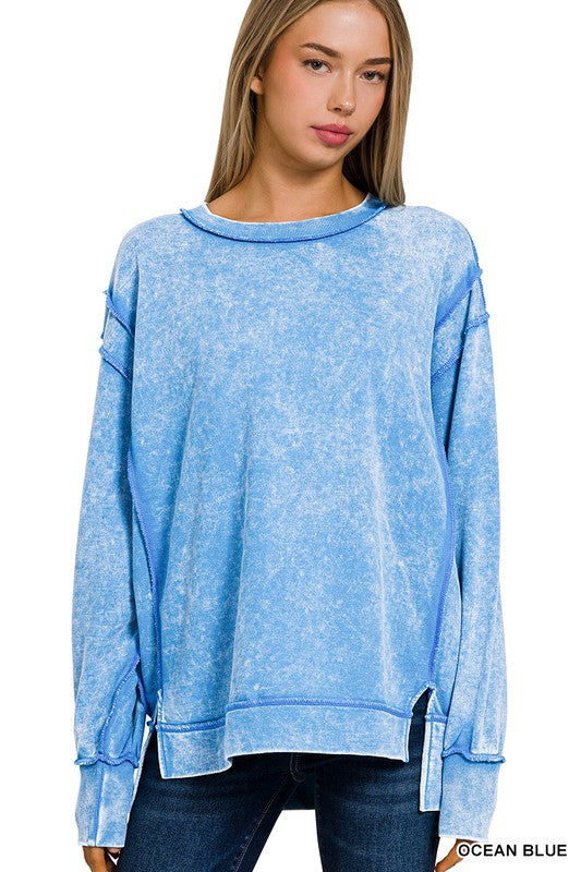 Acid dye sweatshirt hot sale