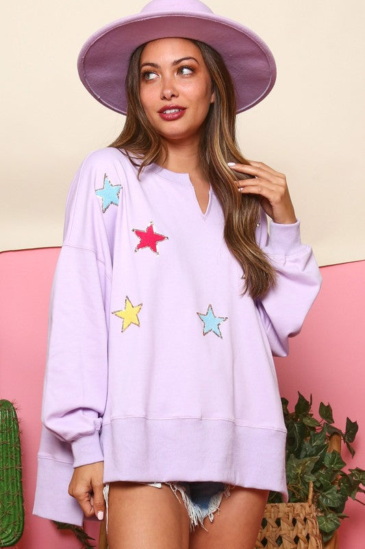 Sequin clearance star sweatshirt