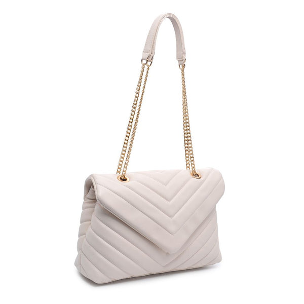 Tan Chevron Quilted Crossbody Purse - Kendry Collection Boutique