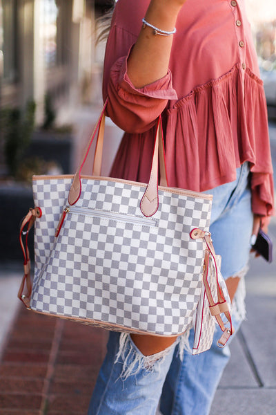 Handmade Checkered Tote Bag by Pixelated – Pixelated Boutique