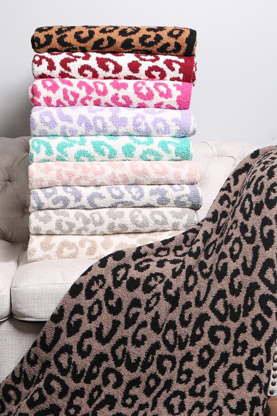 Fleece leopard throw discount blanket