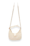 Straw Crescent Shaped Shoulder Bag