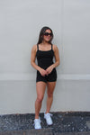 Black Athletic Romper