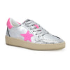 Denisse Washed Silver Pink Vintage Havana Low Top Sneaker