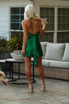 Green Bow Halter Neck Mini Dress | Kendry Collection Boutique