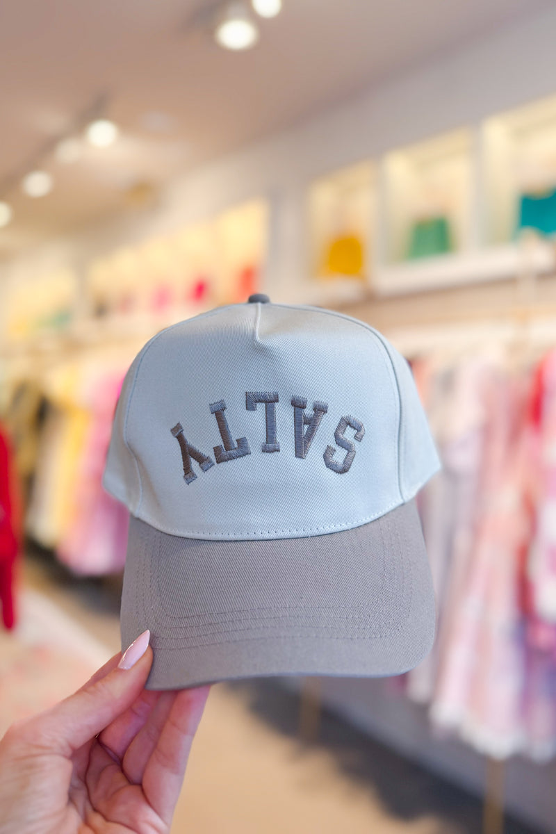 Salty Taupe Embroidered Trucker Hat