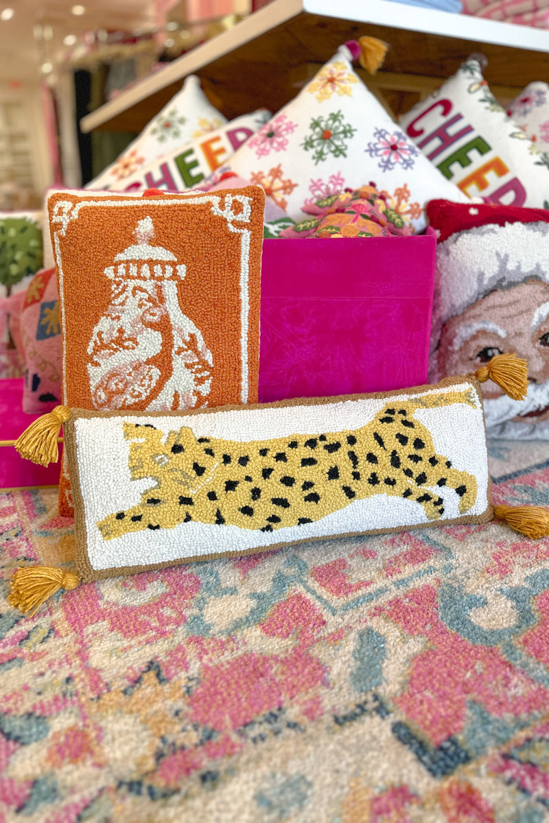 Cheetah Needle Point Pillow