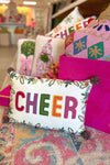 Colorful Cheer Needle Point Pillow