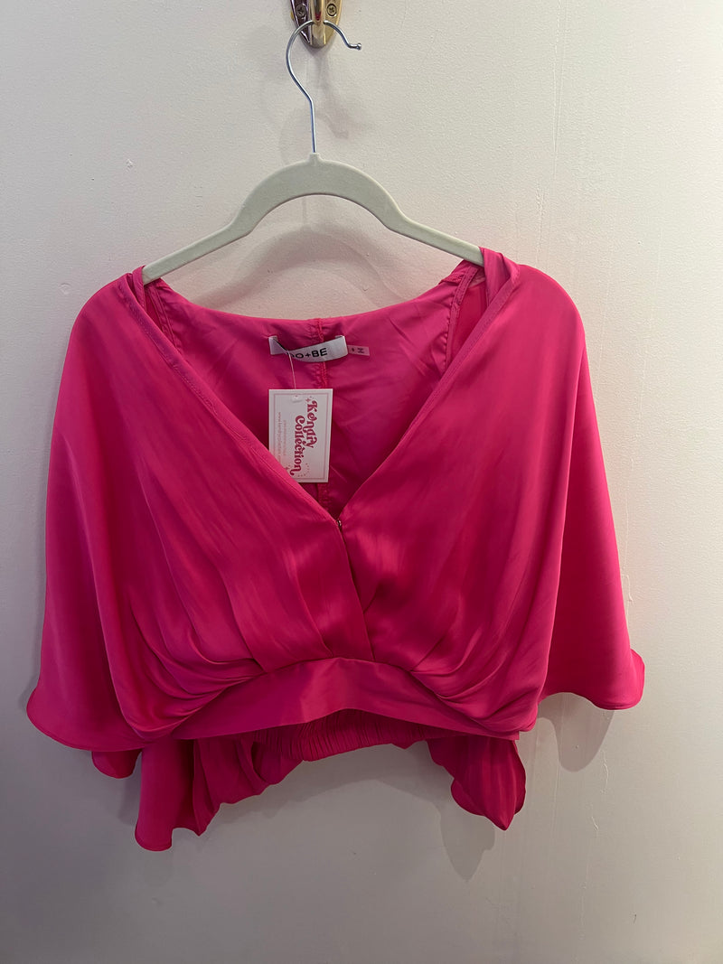 Pink Surplice Top