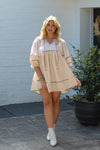 Pumpkin Patch Cream Multicolor Baby Doll Dress