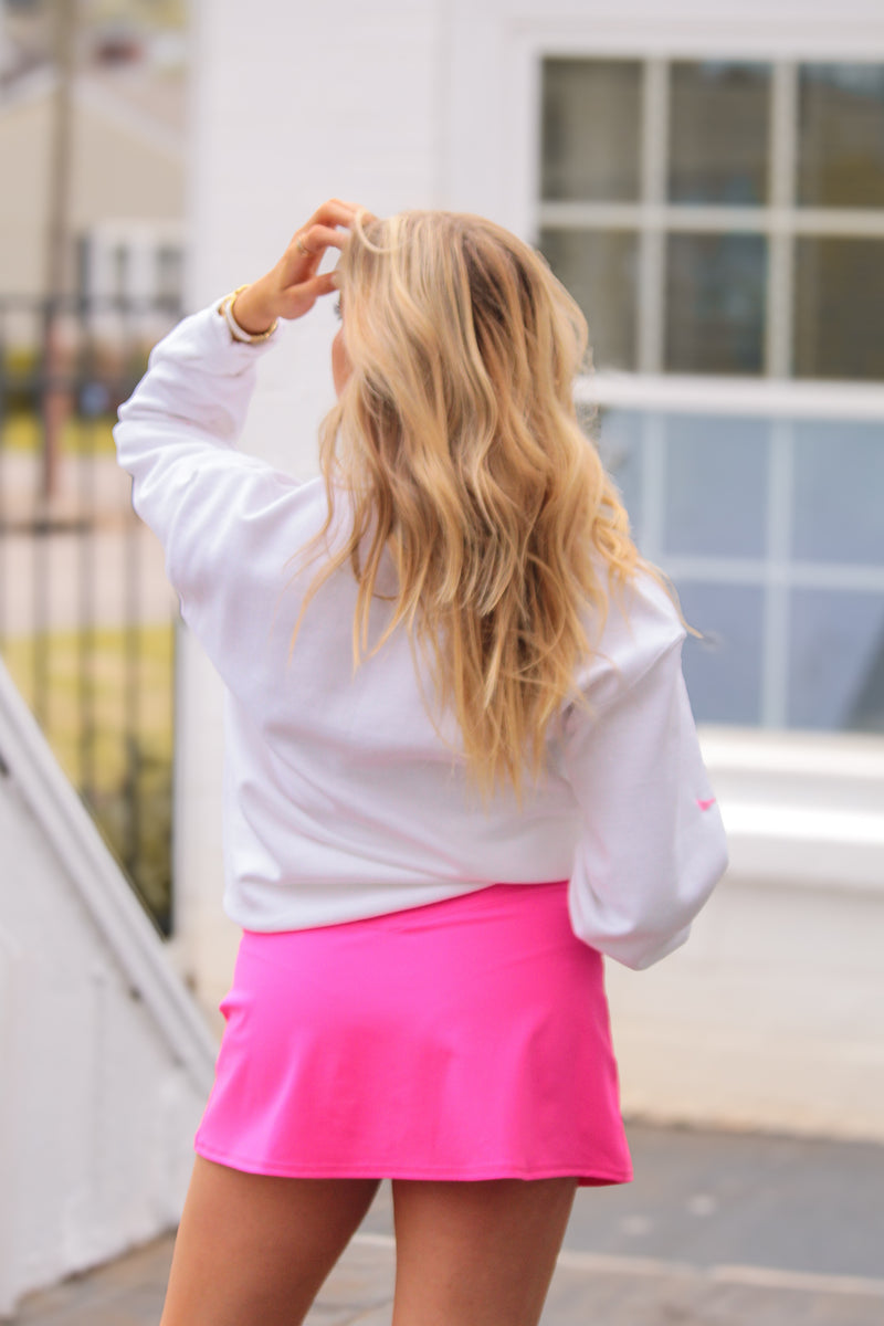 Coquette Pink Bow Sweatshirt