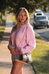 Bubblegum Pink Soft Knit Sweater