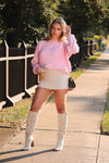 Bubblegum Pink Soft Knit Sweater