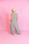 White and Black Striped Knit Wide Leg Jumpsuit - Shop Trendy Jumpsuits Now At Kendry Collection Boutique