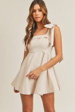 Taupe One Shoulder Tie Blouse - Shop Kendry Collection Boutique