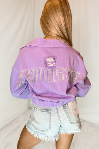 Purple Jean Jacket 