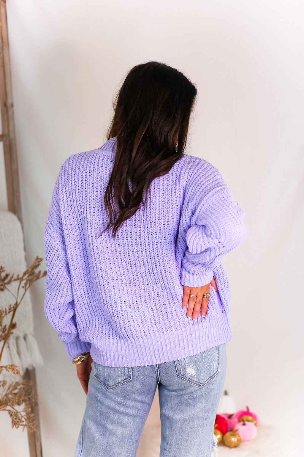 Lavender oversized outlet sweater