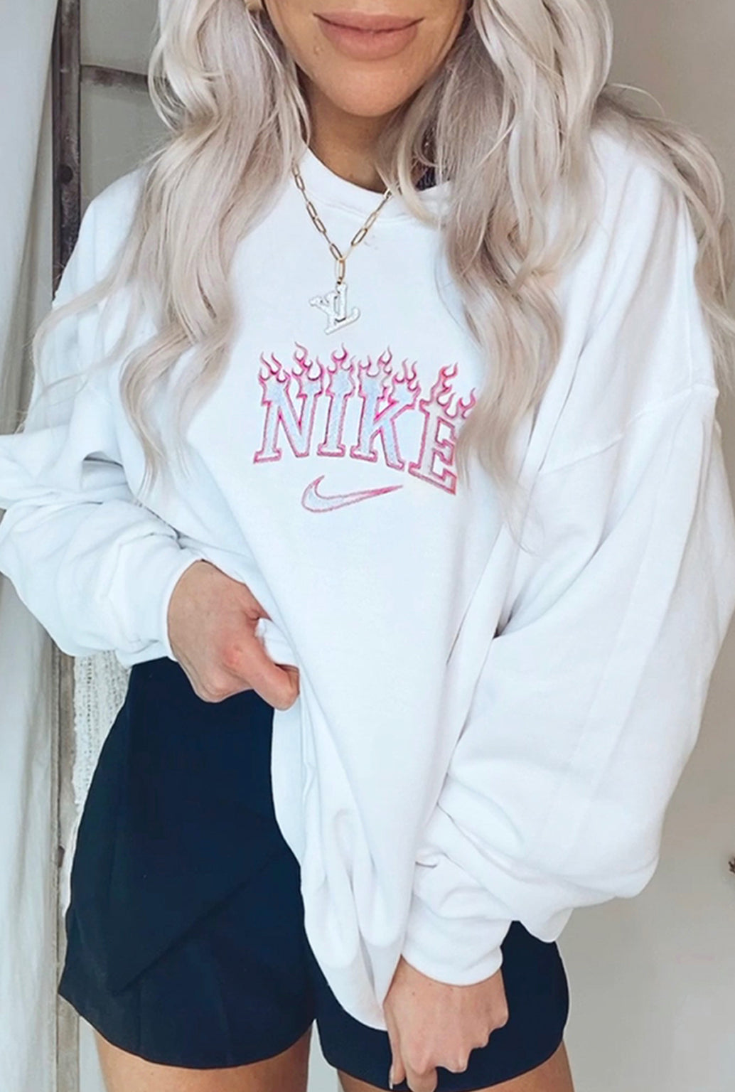 White Flame Crewneck Sweatshirt