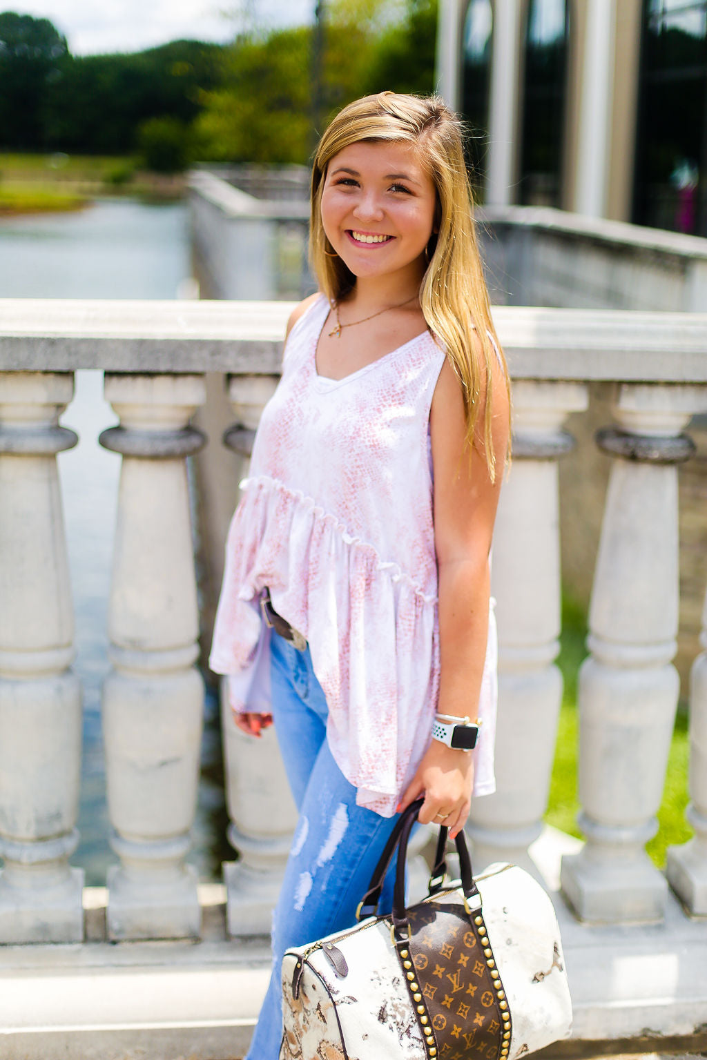 Pink Snake Skin Tank Top - Shop Kendry Collection Boutique Online