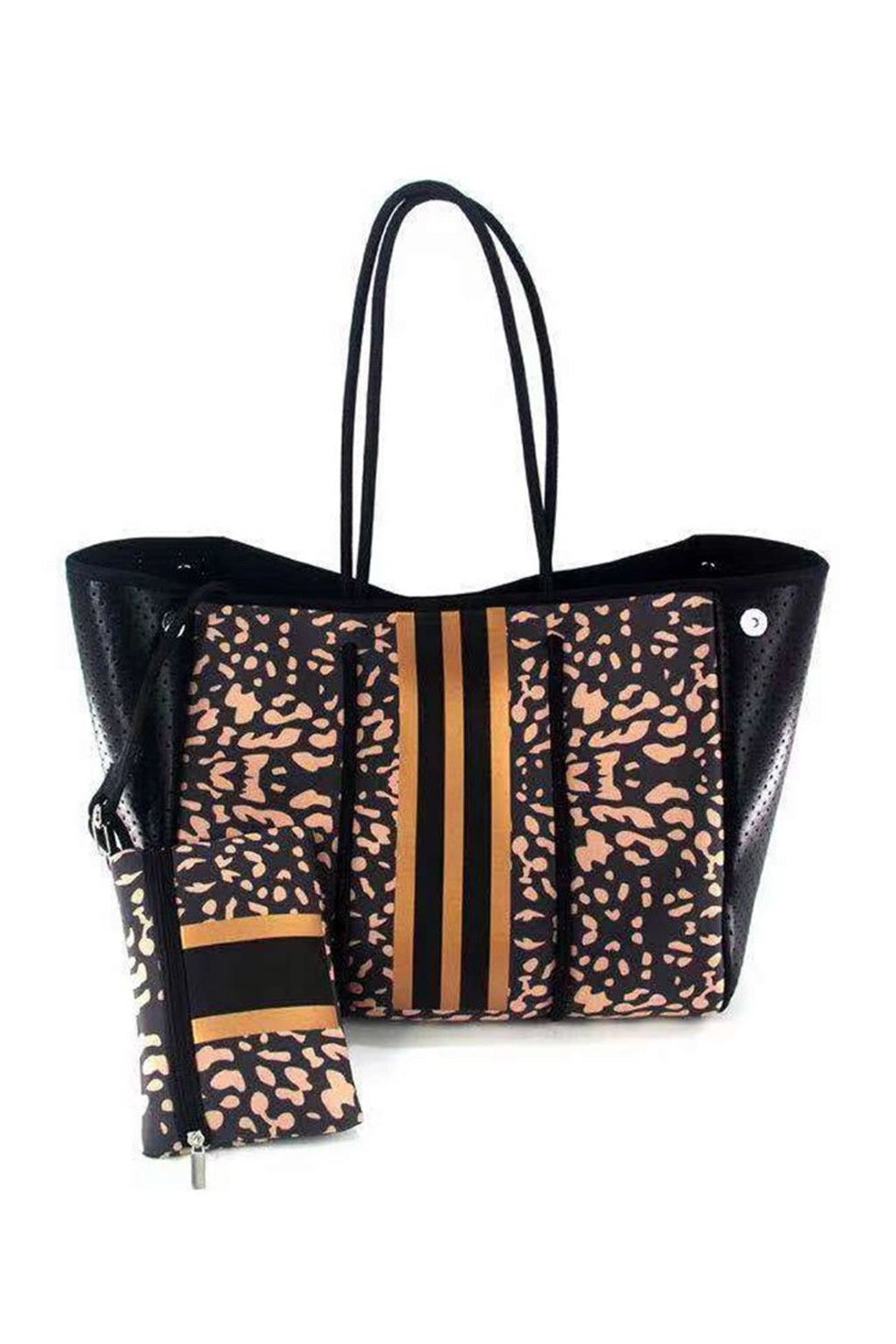 Leopard Neoprene Bag – Kenlee Morgan Boutique