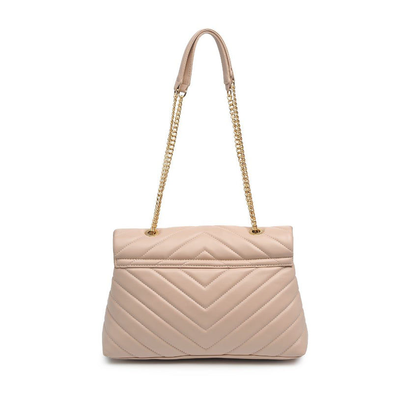 Large Chevron Quilted Shoulder/ Crossbody Bag