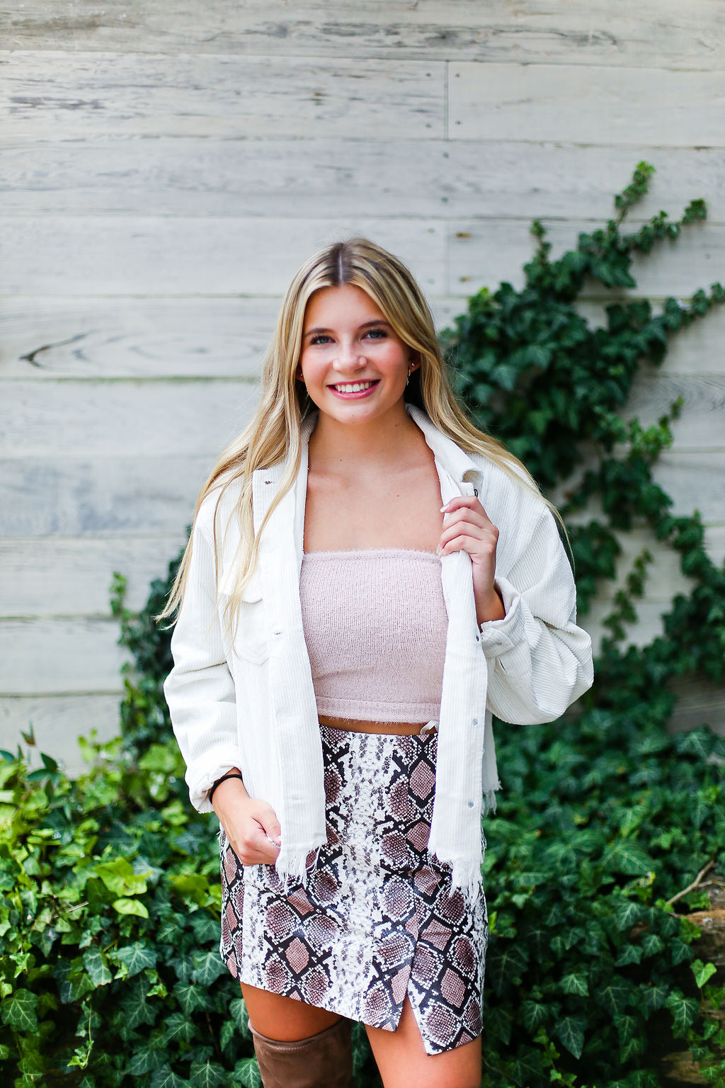 Fuzzy Blush Pink Tube Top - Shop Kendry Collection Online Boutique